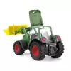 Traktori perävaunulla Schleich FARM WORLD 42608 musta vihreä punainen keltainen