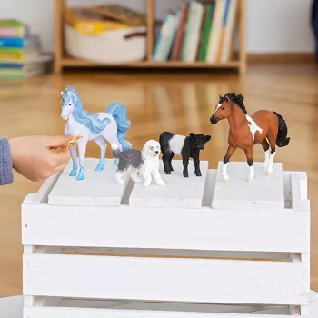 schleich HORSE CLUB Mangalarga Marchador ori, 5 vuotta, hevoset, musta, ruskea, valkoinen, muovi
