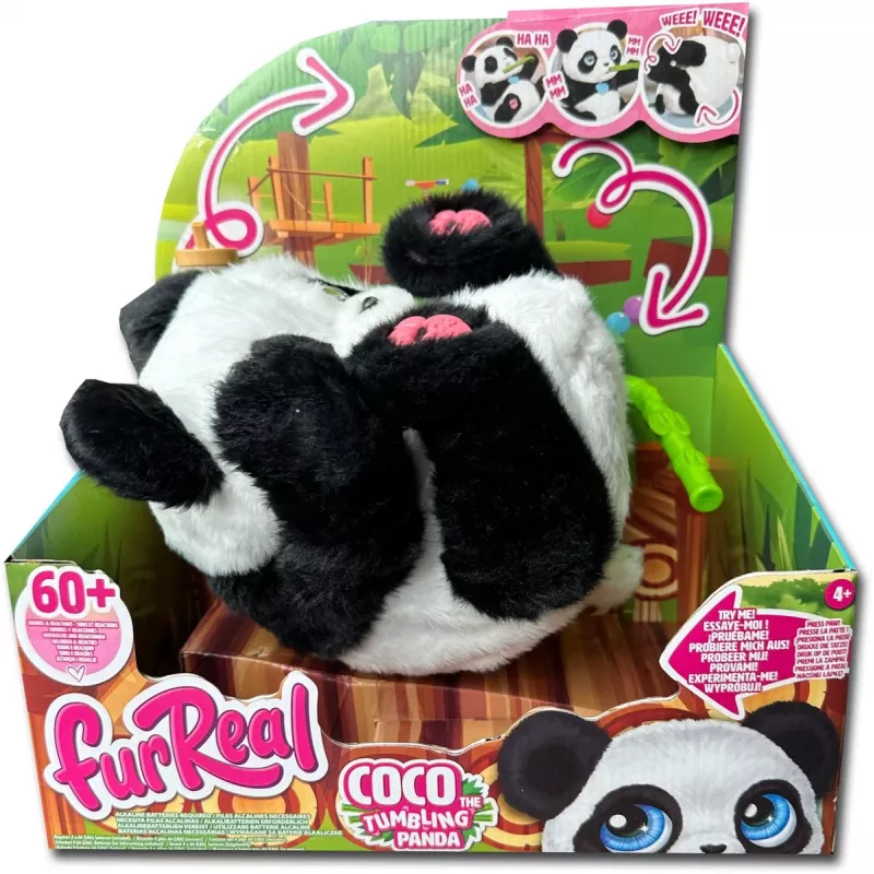 Just Play FurReal - Coco vierivä panda, poika/tyttö, 4 vuosi/vuotta, äänellä
