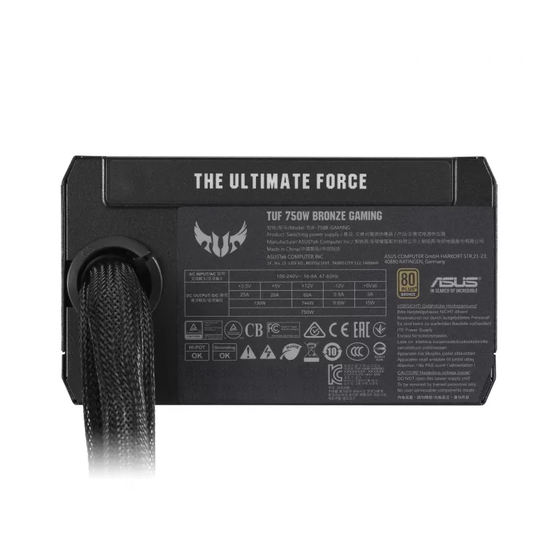 ASUS TUF-GAMING-750B virtalähde 750 W 20+4 Pin ATX ATX musta