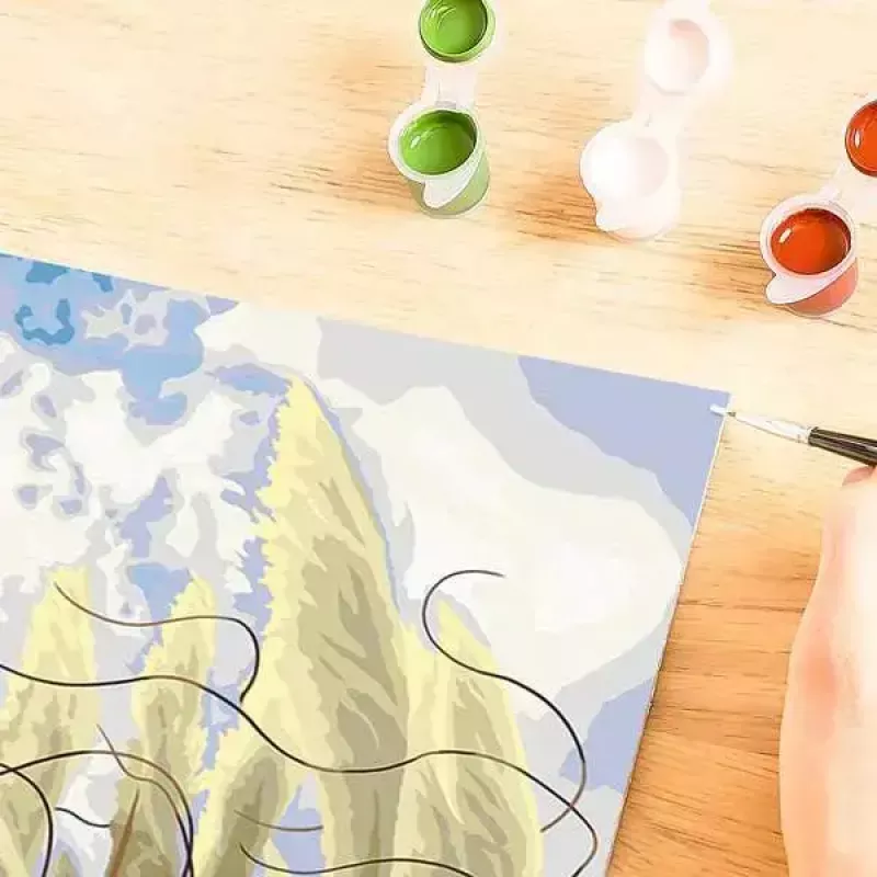 Maalaussarja Ravensburger CreArt — ”Gras im Wind” (malli 23611) Ravensburgerilta