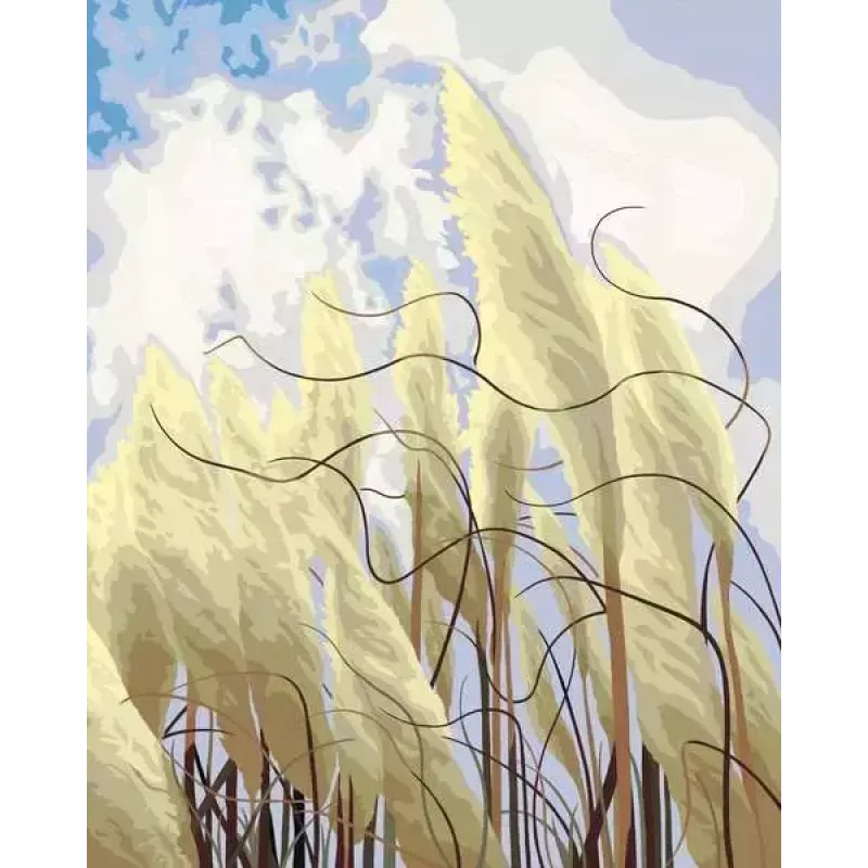 Maalaussarja Ravensburger CreArt — ”Gras im Wind” (malli 23611) Ravensburgerilta