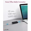 ICY BOX USB 3.0 Type-A - RJ-45 Ethernet-portti, johdollinen, USB, Ethernet, 1000 Mbit/s, musta