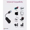 ICY BOX USB 3.0 Type-A - RJ-45 Ethernet-portti, johdollinen, USB, Ethernet, 1000 Mbit/s, musta