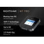 Mobiilireititin Netgear Nighthawk M7 Pro – Tri-Band Wi-Fi 2,4/5/6 GHz, 5G Sub6, LTE, Gigabit-Ethernet, USB-C, kannettava, musta