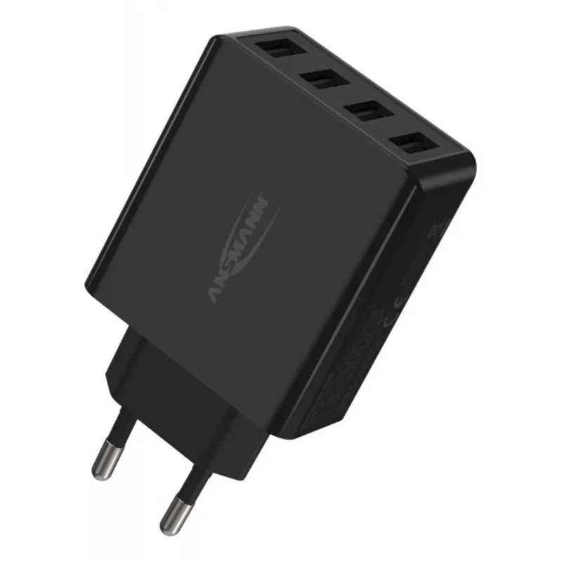 ANSMANN seinä-USB-laturi 4 porttia