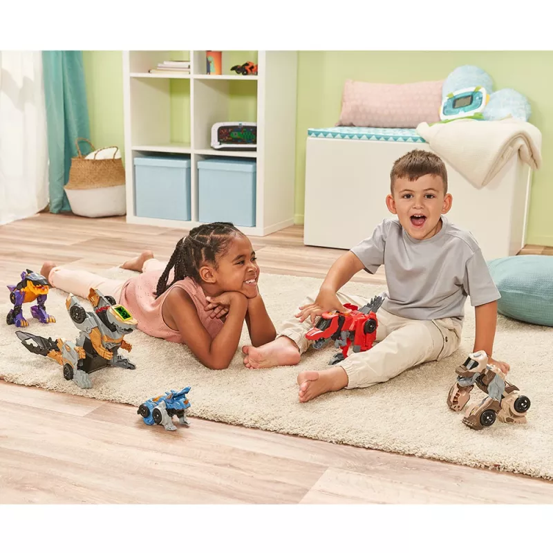 VTech Switch & Go Dino's Fighter-Velociraptor punainen 3+