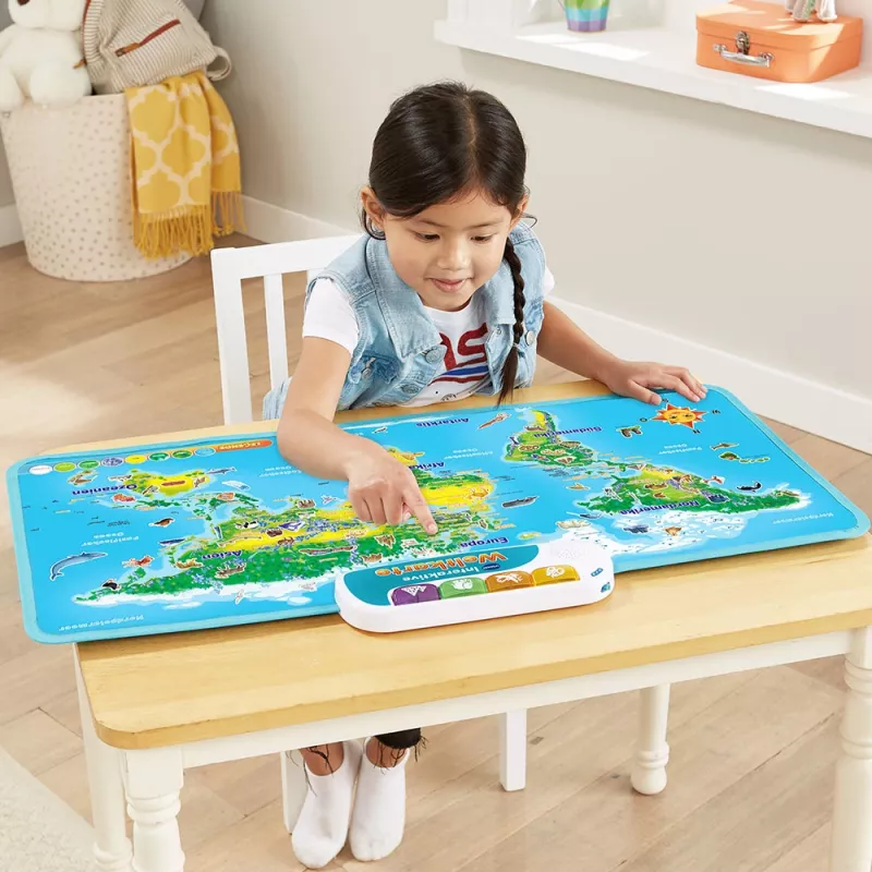 VTech interaktiivinen maailmankartta, 6 vuotta, äänellä, paristot vaaditaan, AA, monivärinen