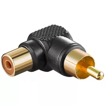 RCA-adapteri 90° Goobay 11685