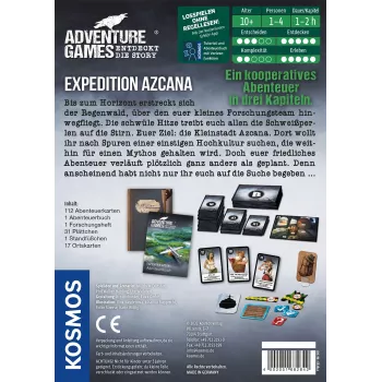 Kosmos Adventure Games - Expedition Azcana lautapeli matkailu/seikkailu
