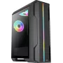 Aerocool Splinter Duo-G-BK-v1 ATX Mid Tower -tietokonekotelo, karkaistu lasi, musta