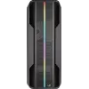 Aerocool Splinter Duo-G-BK-v1 ATX Mid Tower -tietokonekotelo, karkaistu lasi, musta