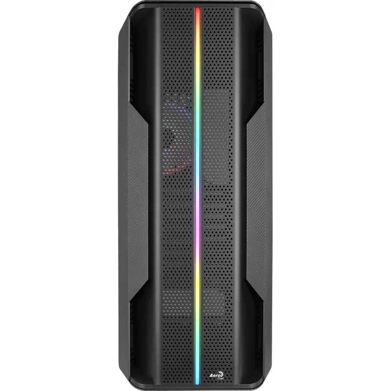 Aerocool Splinter Duo-G-BK-v1 ATX Mid Tower -tietokonekotelo, karkaistu lasi, musta