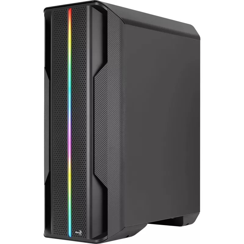 Aerocool Splinter Duo-G-BK-v1 ATX Mid Tower -tietokonekotelo, karkaistu lasi, musta