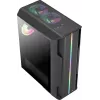 Aerocool Splinter Duo-G-BK-v1 ATX Mid Tower -tietokonekotelo, karkaistu lasi, musta