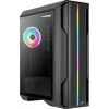 Aerocool Splinter Duo-G-BK-v1 ATX Mid Tower -tietokonekotelo, karkaistu lasi, musta