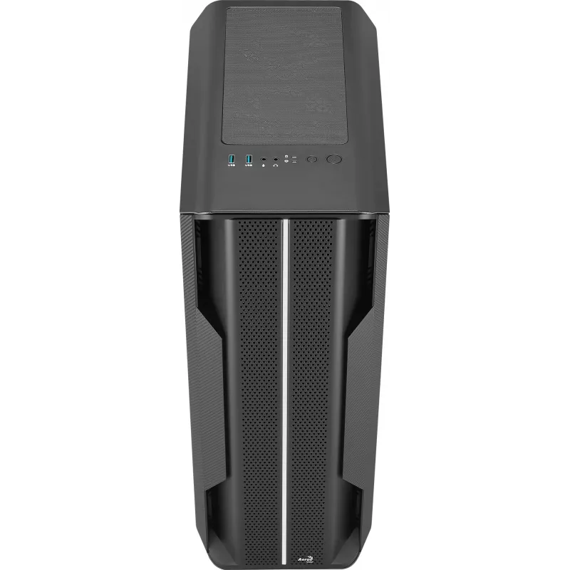 Aerocool Splinter Duo-G-BK-v1 ATX Mid Tower -tietokonekotelo, karkaistu lasi, musta