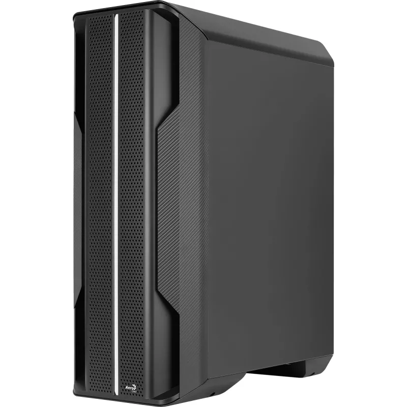 Aerocool Splinter Duo-G-BK-v1 ATX Mid Tower -tietokonekotelo, karkaistu lasi, musta