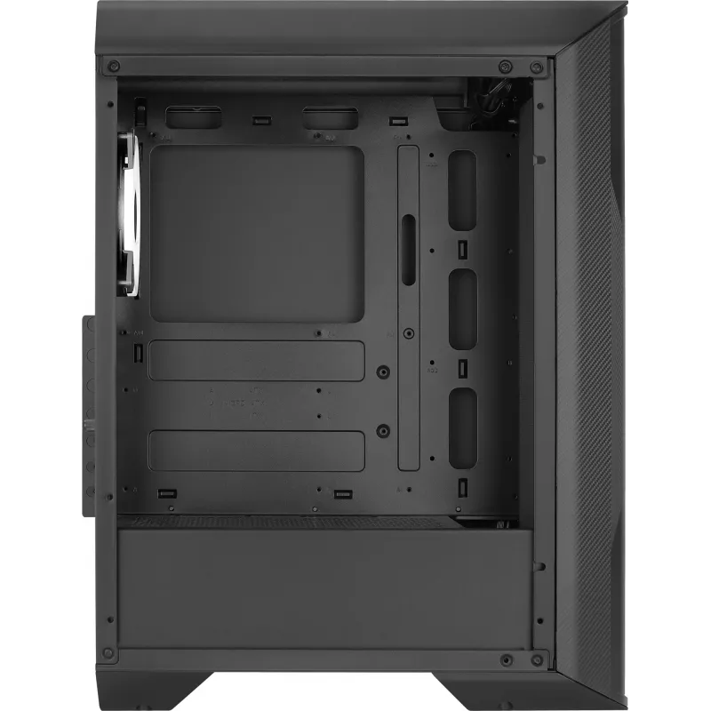 Aerocool Splinter Duo-G-BK-v1 ATX Mid Tower -tietokonekotelo, karkaistu lasi, musta