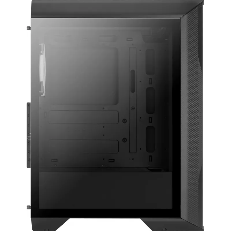 Aerocool Splinter Duo-G-BK-v1 ATX Mid Tower -tietokonekotelo, karkaistu lasi, musta