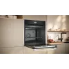 Neff N 70 B24CR31N0 uuni 71 L musta, ruostumaton teräs