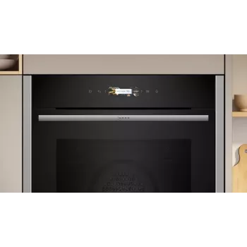 Neff N 70 B24CR71N0 uuni 71 L musta, ruostumaton teräs