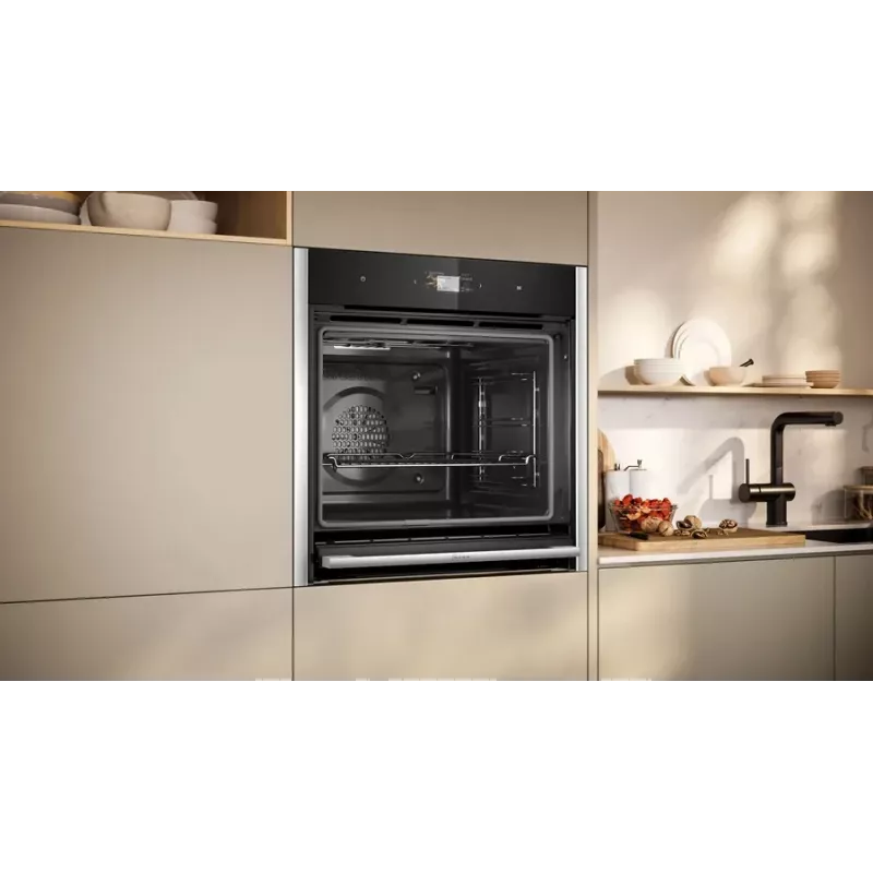 Neff B64CS71N0 uuni 71 L musta, ruostumaton teräs