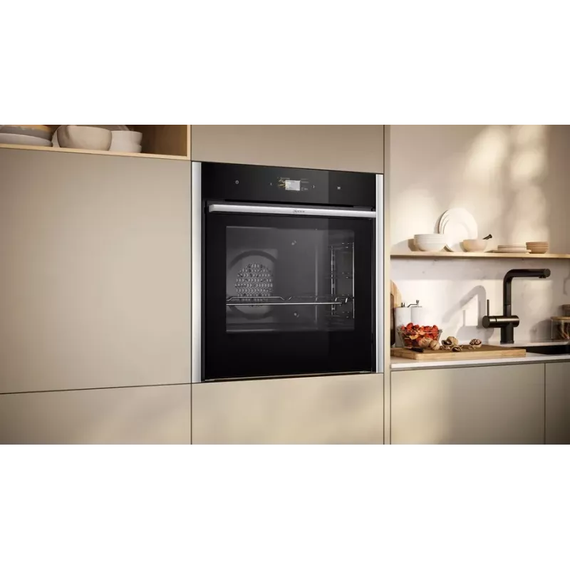 Neff B64CS71N0 uuni 71 L musta, ruostumaton teräs