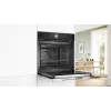 Bosch Serie 8 HRG7764B1 kalusteuuni, 60 cm, 71 l, A+, höyry, AirFry, pyrolyysi, Home Connect, musta