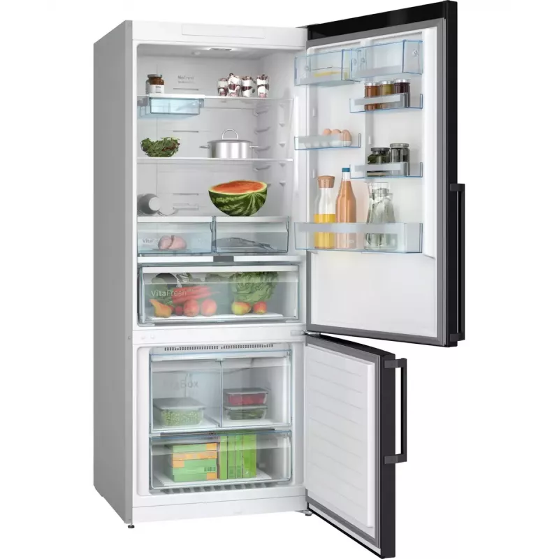 Bosch Serie 6 KGN76AXDR jää-pakastinyhdistelmä, vapaasti seisova, 526 L, musta