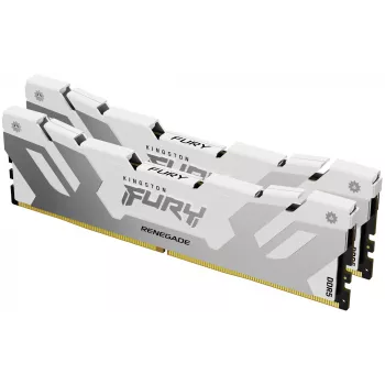 Kingston Technology FURY 32GB 8000MT/s DDR5 CL38 DIMM (2 kpl:n pakkaus) Renegade White XMP