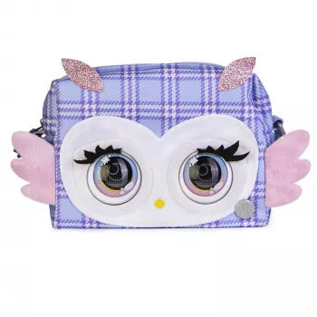 Purse Pets, Print Perfect Hoot Couture -pöllö, interaktiivinen lelu ja käsilaukku yli 30 äänellä ja reaktiolla, lelu yli 5-vuotiaille tytöille