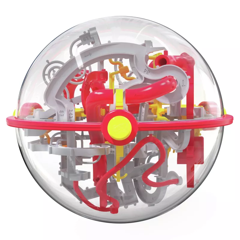Perplexus Portal -pelit, 3D-pulmapallolabyrintti, näpertelylelu, matkapulmapallo lapsille 150 esteellä, aikuisille ja yli 8-vuotiaille lapsille