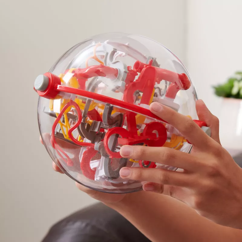 Perplexus Portal -pelit, 3D-pulmapallolabyrintti, näpertelylelu, matkapulmapallo lapsille 150 esteellä, aikuisille ja yli 8-vuotiaille lapsille