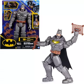 DC Comics, Battle Strike Batman 12 tuuman toimintahahmo, 5 lisäosaa, yli 20 ääntä, keräilijöiden lastenlelu pojille ja tytöille yli 3-vuotiaille