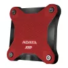 Ulkoinen SSD ADATA SD620 512 GB, USB 3.2 Gen 2 Micro-USB B, punainen, silikonikotelo