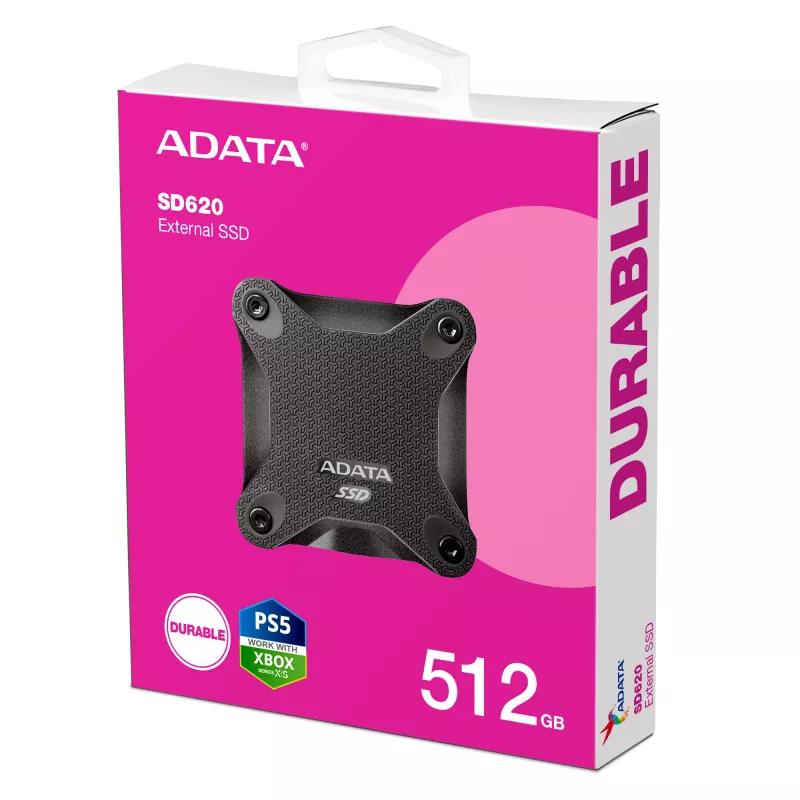 ADATA SD620 512 GB Micro-USB B 3.2 Gen 2 (3.1 Gen 2) musta