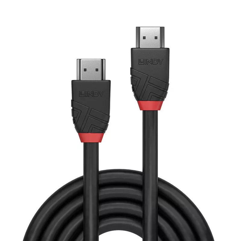 HDMI-kaapeli Lindy 0,5 m 8K60Hz Black Line uros-uros