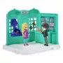 Wizarding World Harry Potter, Magical Minis Honeydukes makeiskauppa, jossa 2 eksklusiivista hahmoa ja 5 lisäosaa, lastenlelu 6-vuotiaille ja vanhemmille