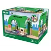 BRIO World 33649 päärautatieasema lippuautomaatilla, vihreä/harmaa