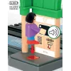 BRIO World 33649 päärautatieasema lippuautomaatilla, vihreä/harmaa
