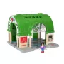BRIO World 33649 päärautatieasema lippuautomaatilla, vihreä/harmaa