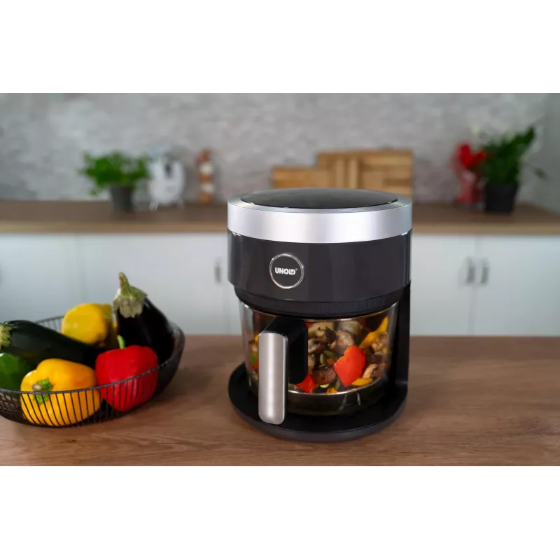 Unold 58695 kuumailmafriteerauskeitin yksittäinen 3,5 L itsenäinen 1200 W musta