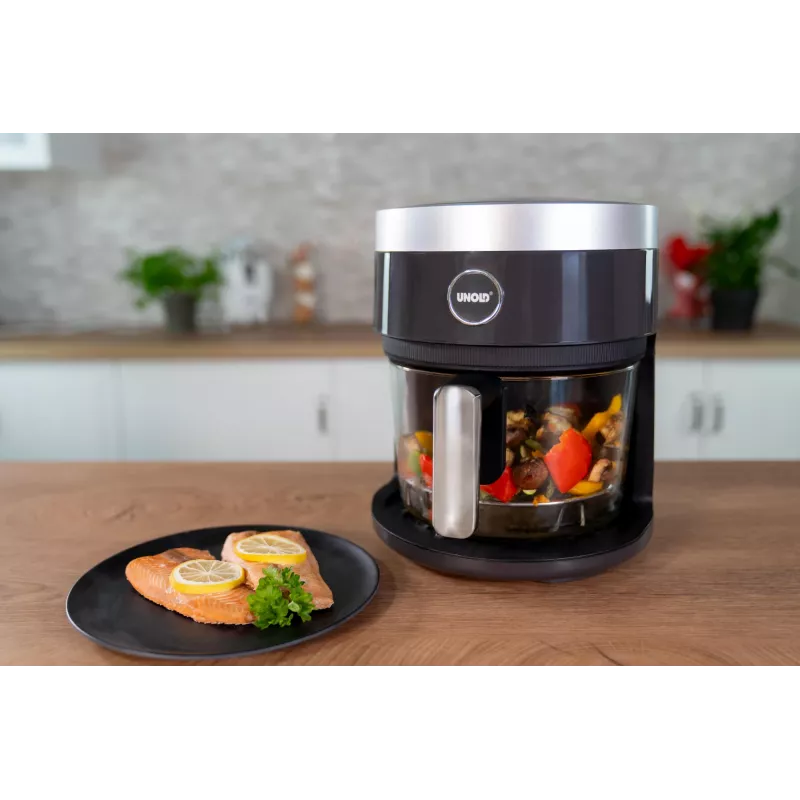 Unold 58695 kuumailmafriteerauskeitin yksittäinen 3,5 L itsenäinen 1200 W musta