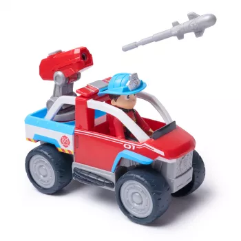 Leluajoneuvo Spin Master Paw Patrol paloauto Ryders pelastusajoneuvo droonilaukaisimella ja Ryder-hahmolla