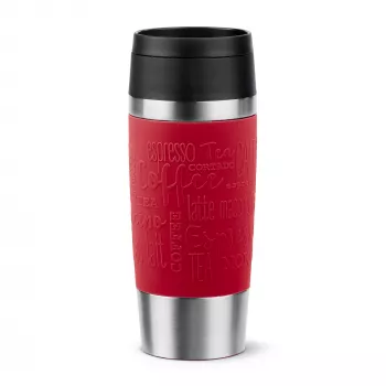 EMSA Travel Mug Classic N2020400 matkamuki 360 ml musta, punainen, ruostumaton teräs