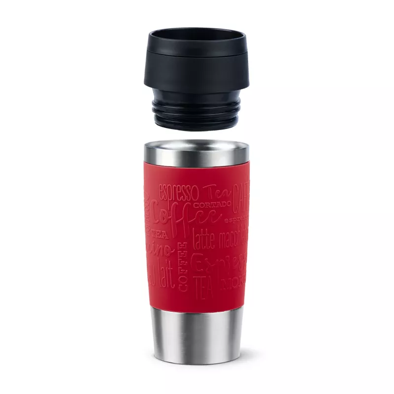 EMSA Travel Mug Classic N2020400 matkamuki 360 ml musta, punainen, ruostumaton teräs