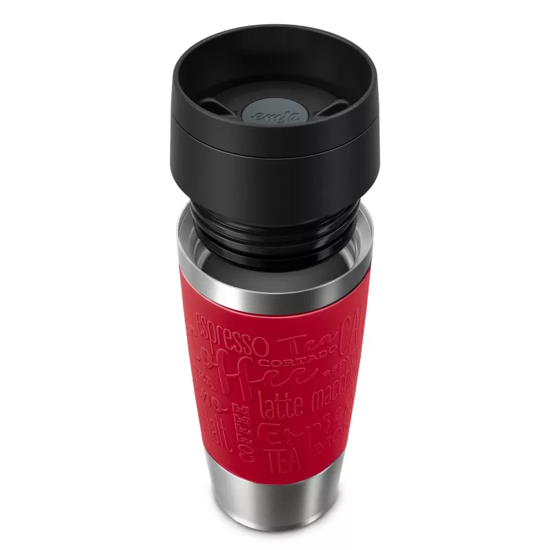 EMSA Travel Mug Classic N2020400 matkamuki 360 ml musta, punainen, ruostumaton teräs
