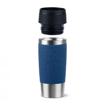 EMSA Travel Mug Classic N2020300 matkamuki 360 ml musta, sininen, ruostumaton teräs ruostumaton teräs