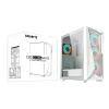 GIGABYTE C301GW tietokonekotelo Midi Tower valkoinen